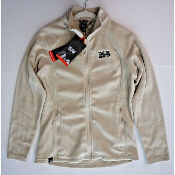 Mountain Hardware Women's Sz XS Beige Polartec Microfleece Full Zip Jacket - Picture 8 of 10